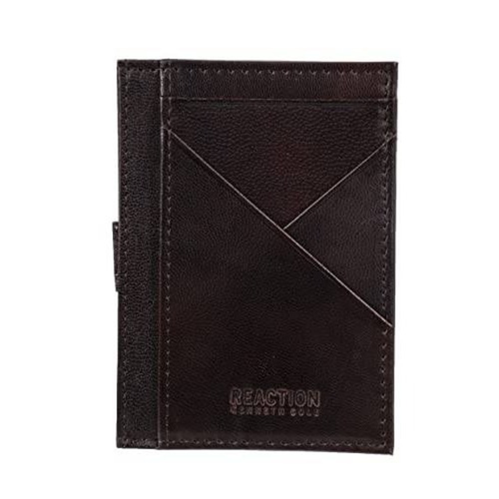 Kenneth Cole Reaction Mens Wallet Brown‎ Leather RFID Protection